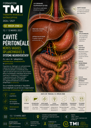 Viscéral péritonéal, nerfs vagues et système neurovégétatif, les 12 et 13 mars 2027→